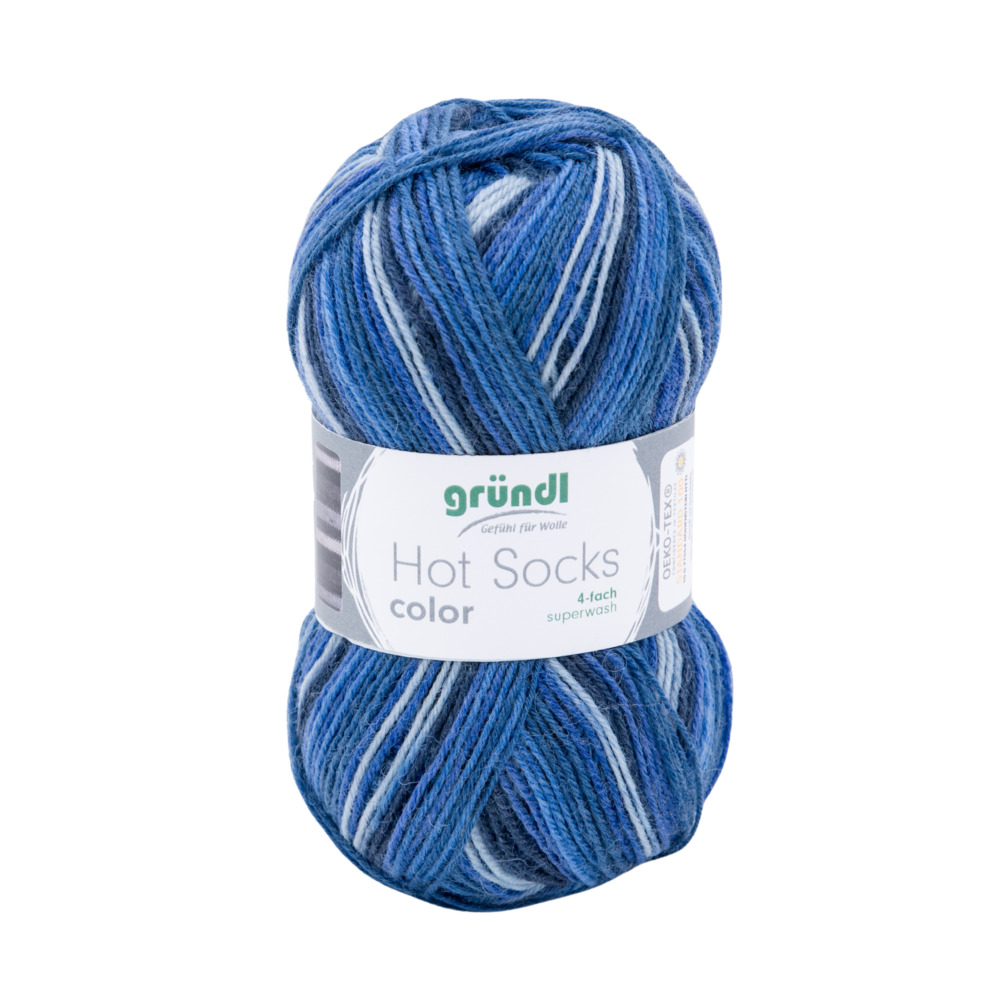 Garn Hot Socks color 50 g ocean color image number 0