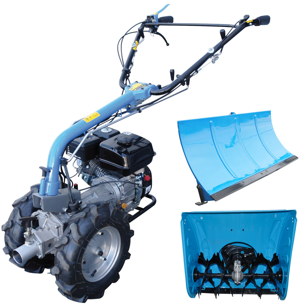 G&uuml;de&reg; Motoreinachser GME 6,5 V mit Schneeschild und -fr&auml;se