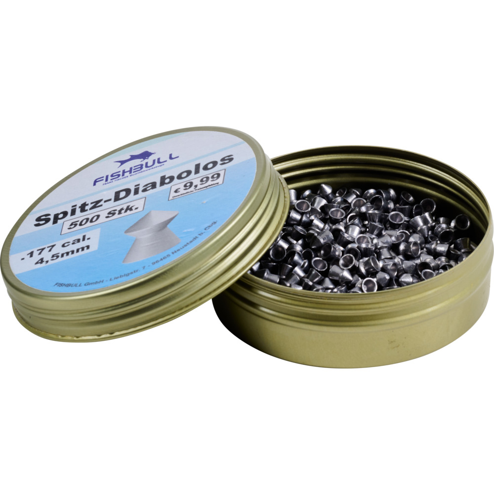 Spitz-Diabolo 4,5 mm 500 Stück Cal.177 Luftgewehr-Munition image number 1