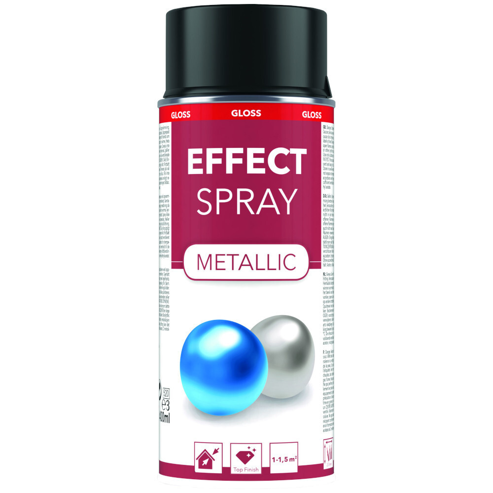 Metalliclack Spray 400 ml schwarzmetallic
