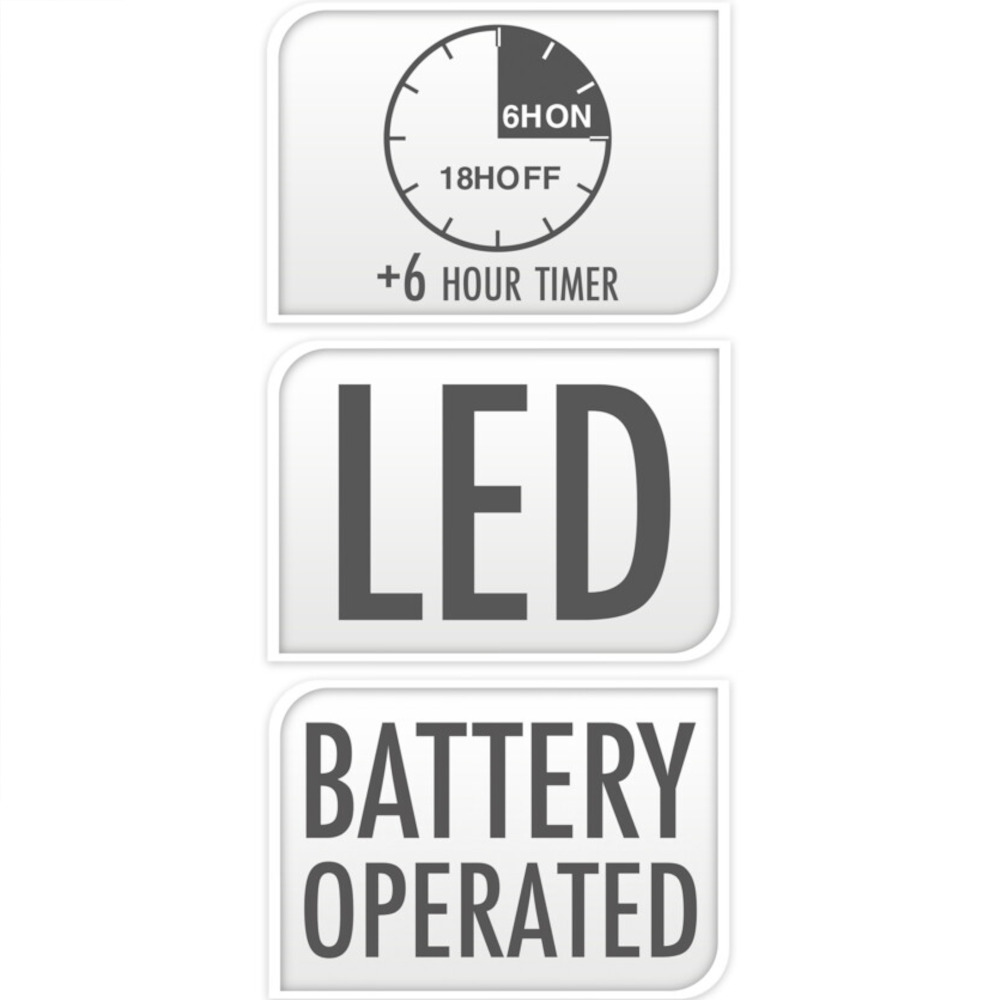 LED-Kugelleuchte 20 cm batteriebetrieben warmweiß image number 1