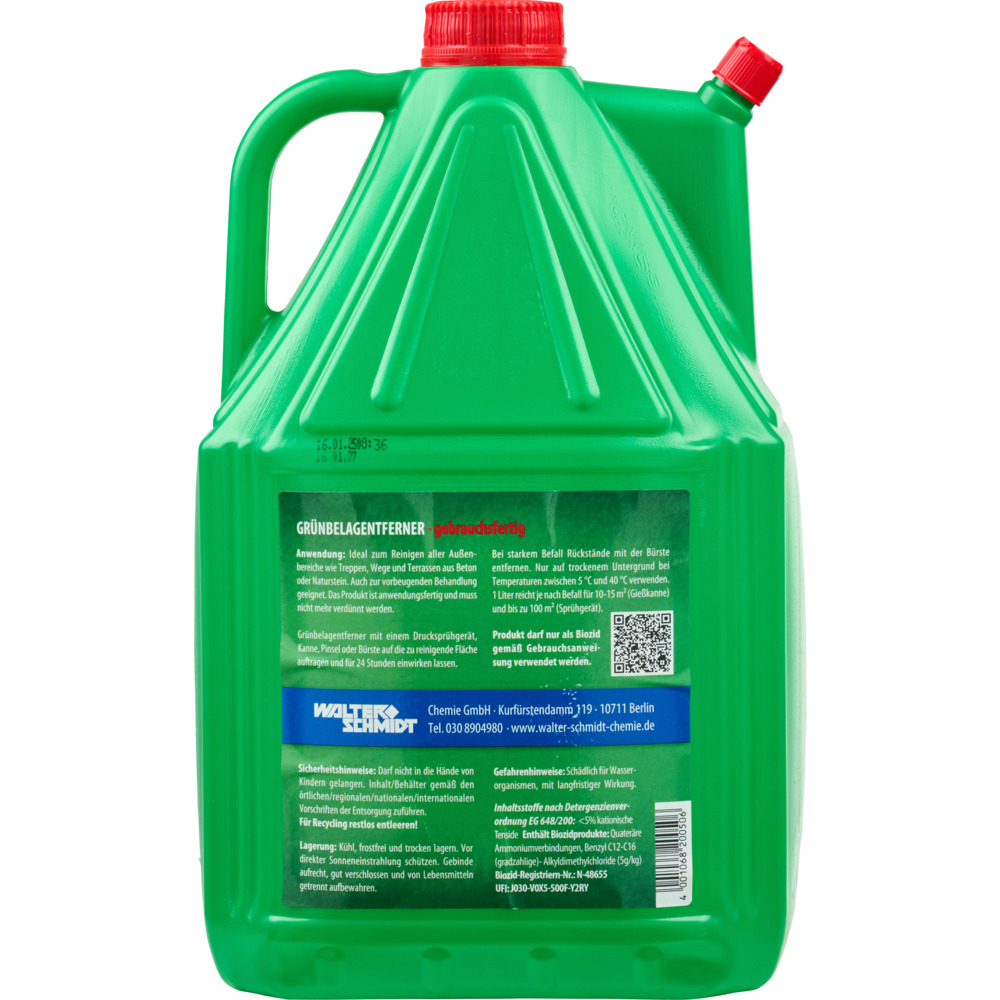 Gr&uuml;nbelagentferner 5 Liter gebrauchsfertig image number 2