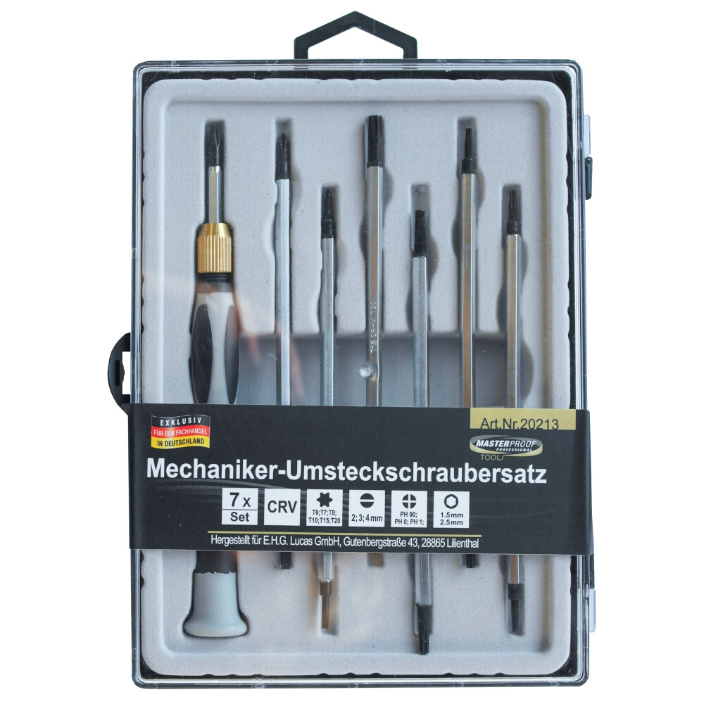 Mechaniker-Umsteckschraubendrehersatz 7-teilig image number 0