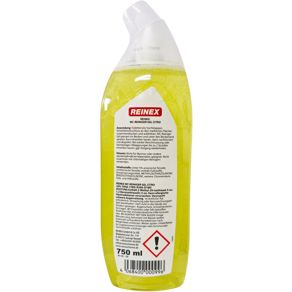 Reinex WC-Reiniger Citro fl&uuml;ssig 750 ml image number 1