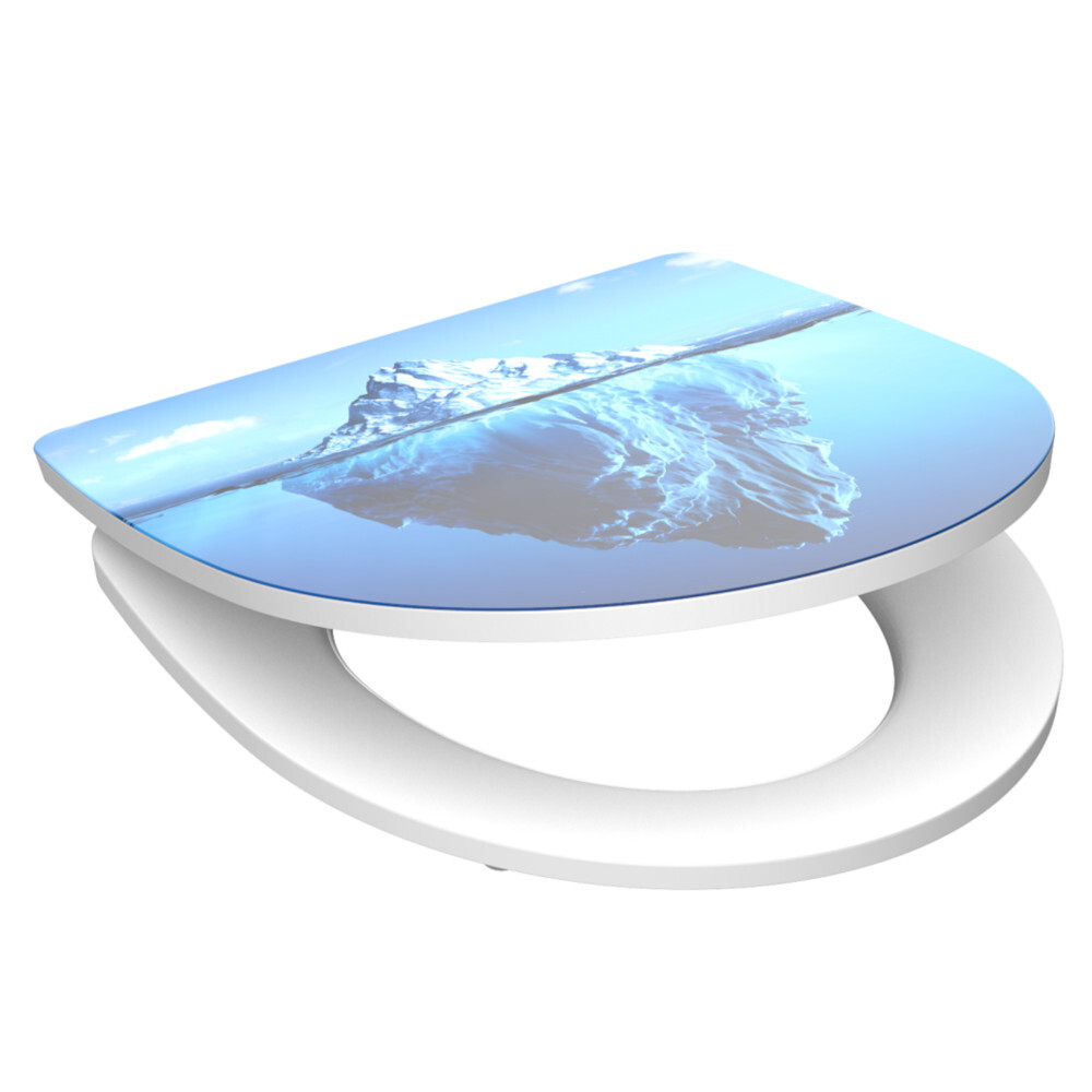 WC-Sitz High Gloss Absenkautomatik Schnellverschluss Iceberg image number 1