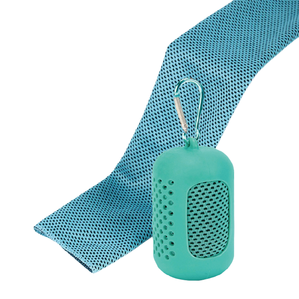 Handtuch mit K&uuml;hlfunktion 30x80 cm t&uuml;rkis