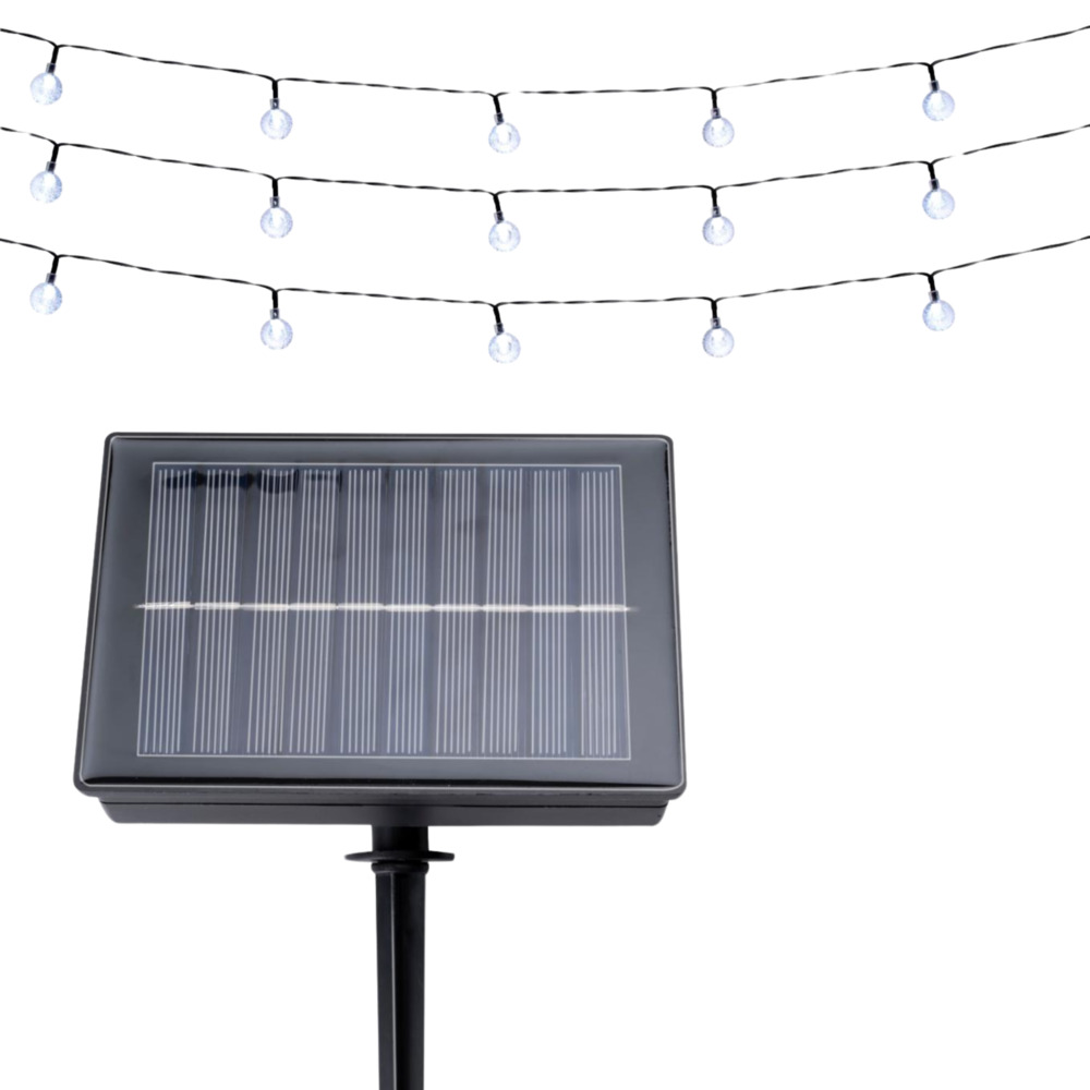 Grundig Solar Lichterkette 15m 100 LEDs warmweiß