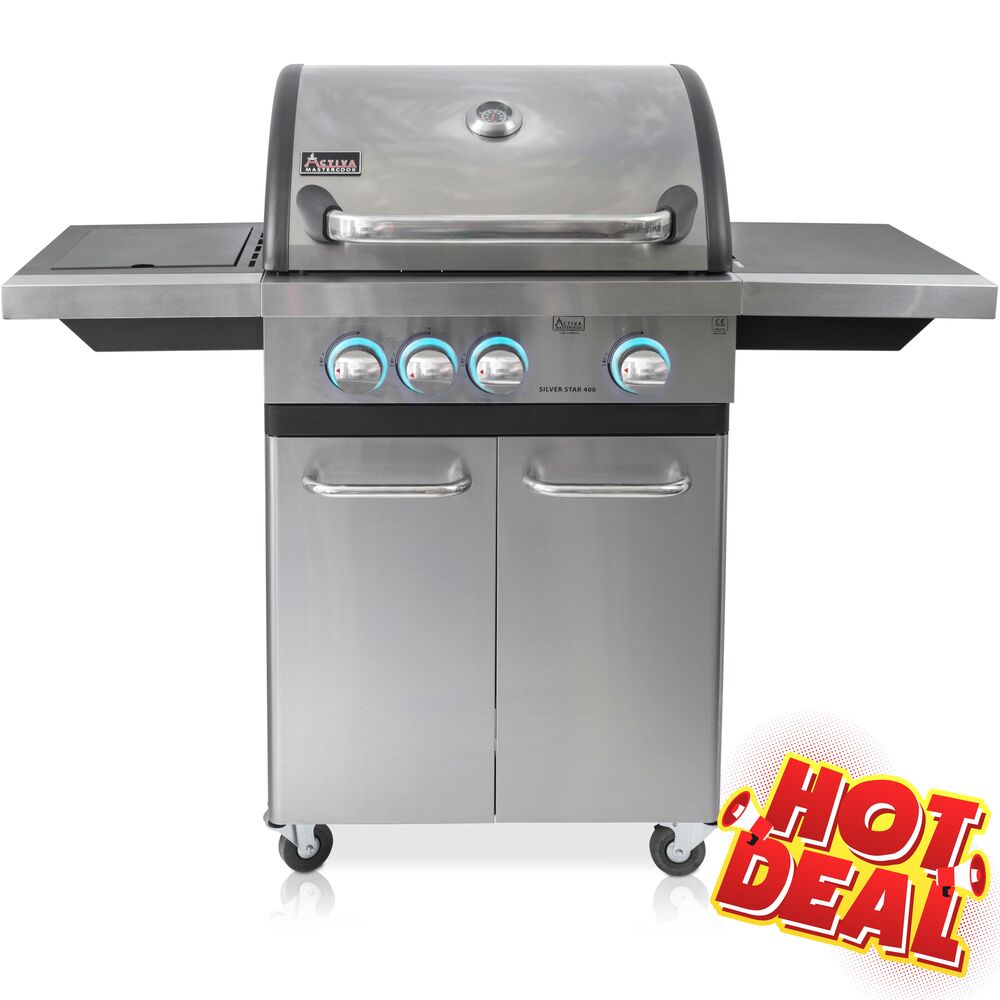 ACTIVA Gasgrillwagen Silver Star 400