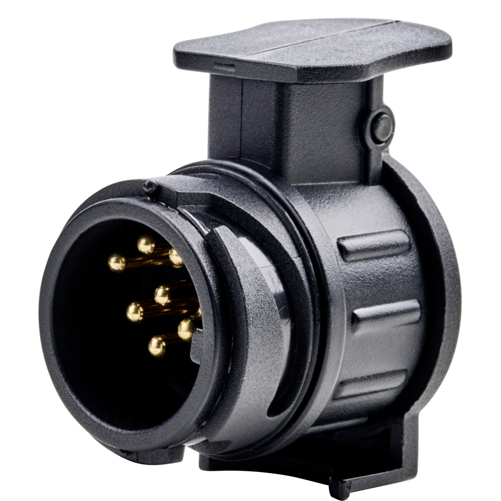Mini Kurzadapter 13-auf-7-polig 12V Kunststoff PKW Kurz Adapter Anhängeradapter