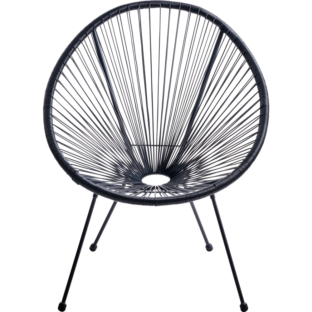 String Loungesessel schwarz