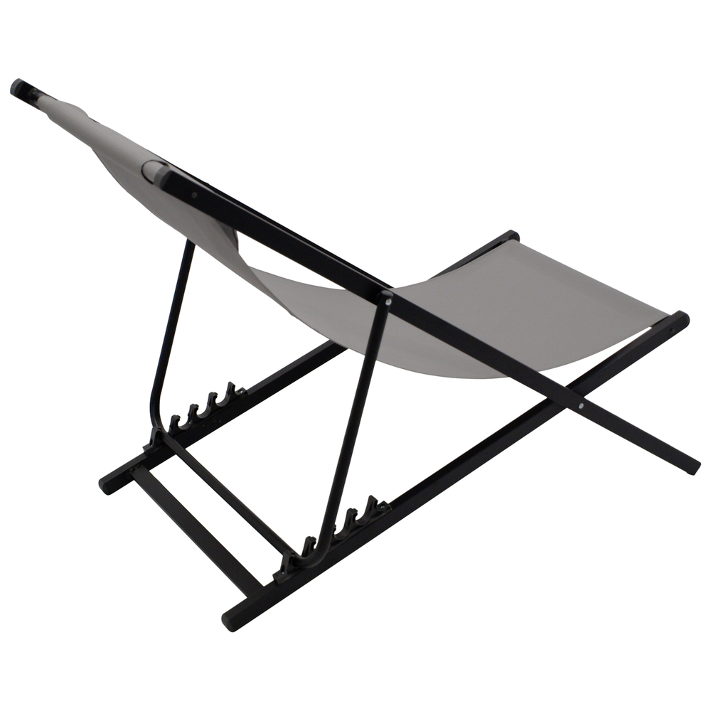 Klappbarer Liegestuhl 2er-Set Aluminium und Textilgewebe image number 3