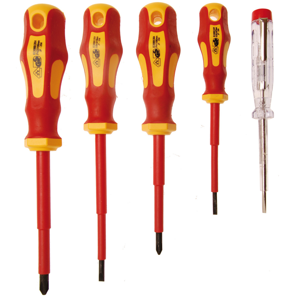 VDE-Elektriker-Schraubendreher-Satz 5-teilig