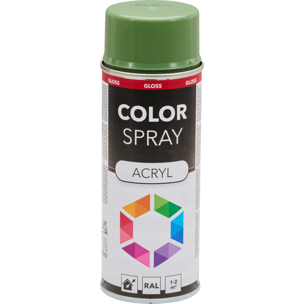 Lackspray gl&auml;nzend 400 ml Acryl RAL 6011 resedagr&uuml;n image number 1