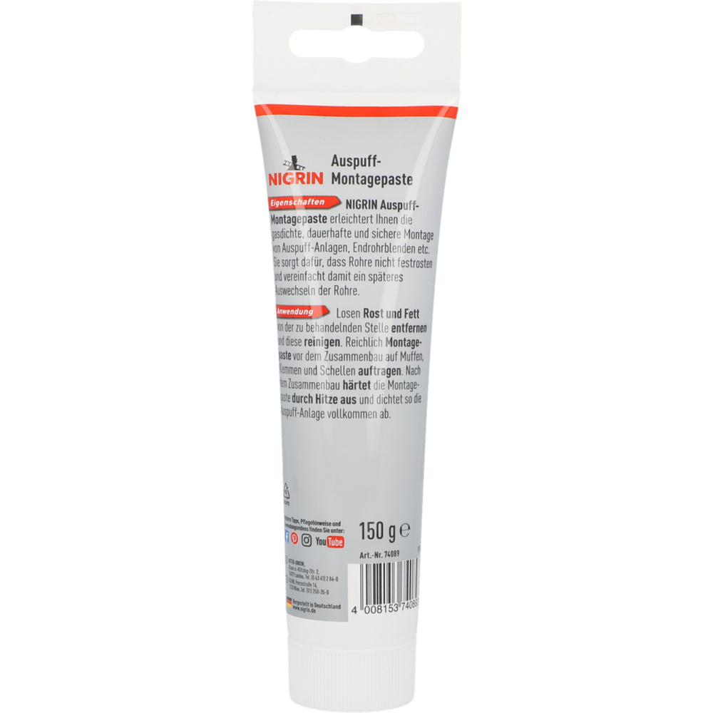 Nigrin Auspuff-Montagepaste, 150 g image number 1