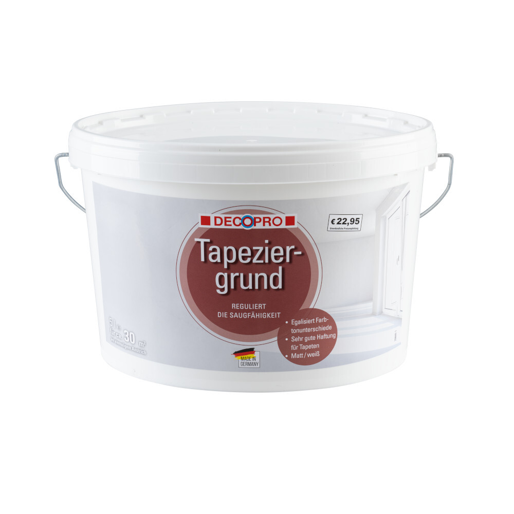 DECOPRO Tapeziergrund  weiß für ca. 30 m²