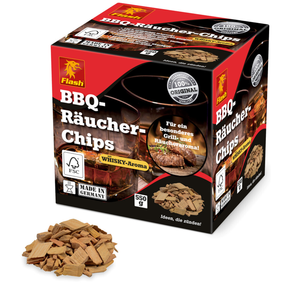 BBQ Räucher-Chips Whiskey 550 g von Flash