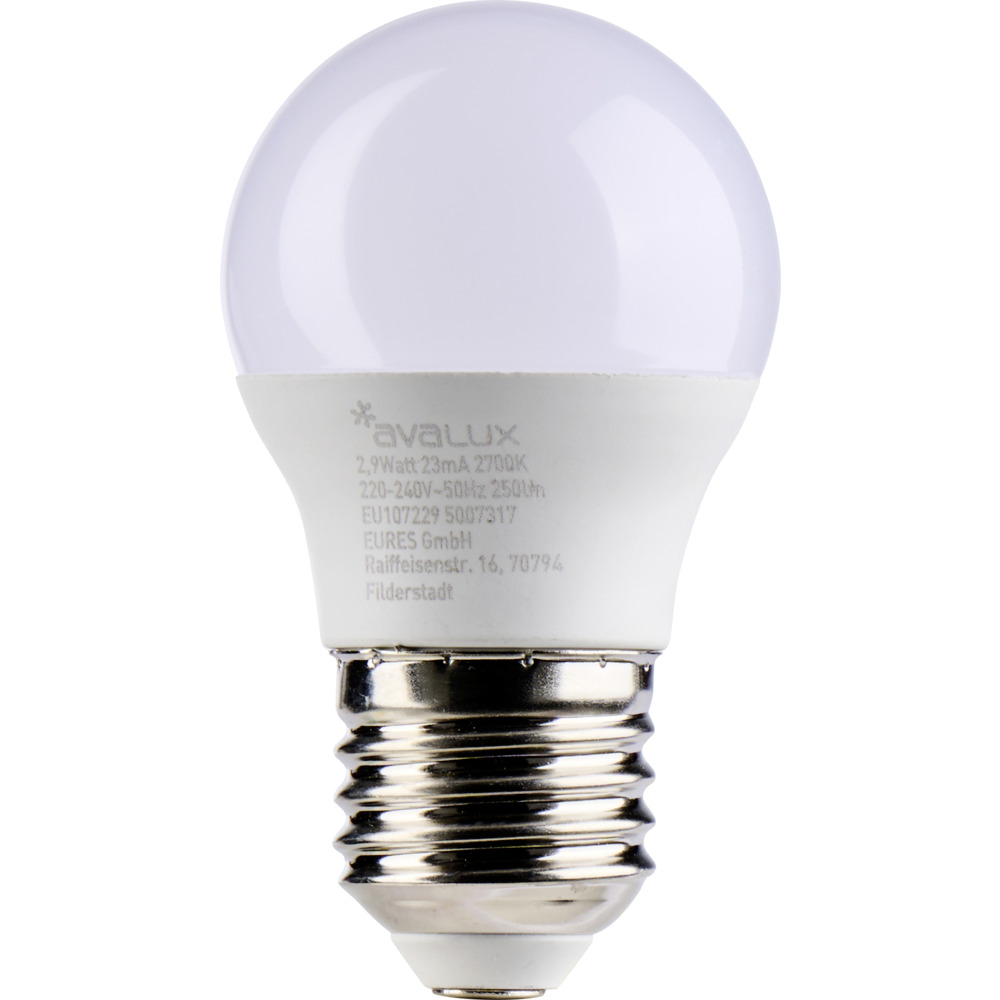 Avalux LED-Lampe 2,9 Watt in Tropfenform mit E27 Sockel
