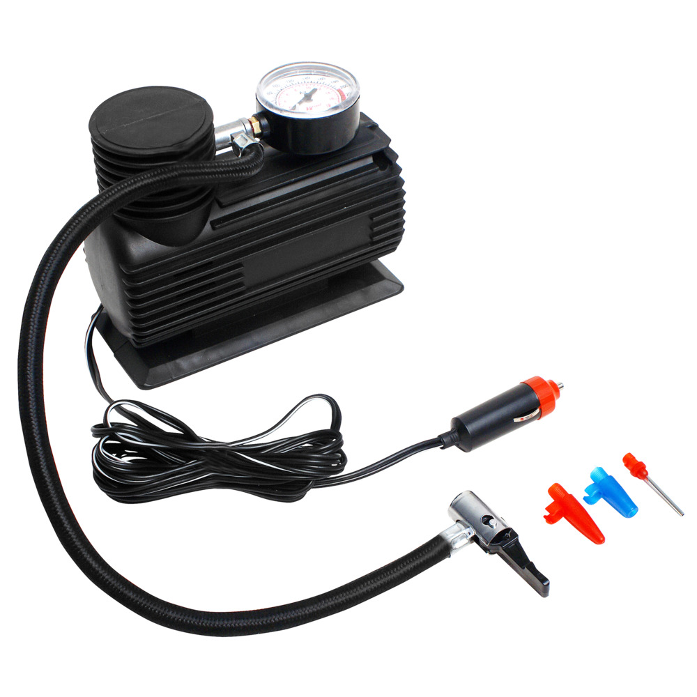 Kleinkompressor 12 V mit Aufsätzen