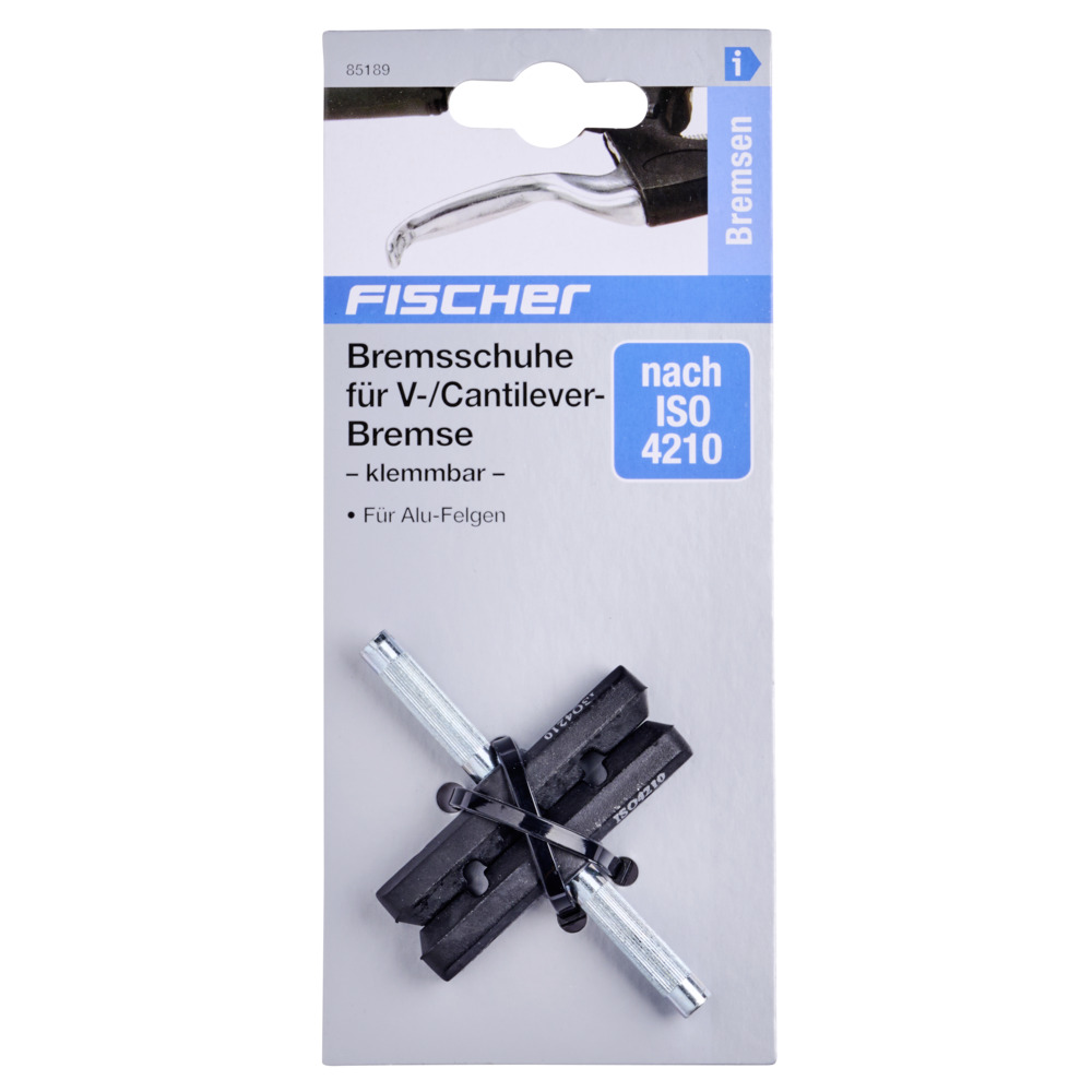 FISCHER Bremsschuhe Cantilever Bremsen 2 Stück klemmbar image number 1