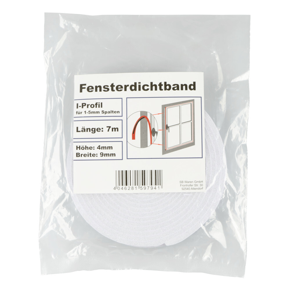 Fensterdichtung 2 x 3,5 m Rollen mit I-Profil 9 x 4 mm image number 1