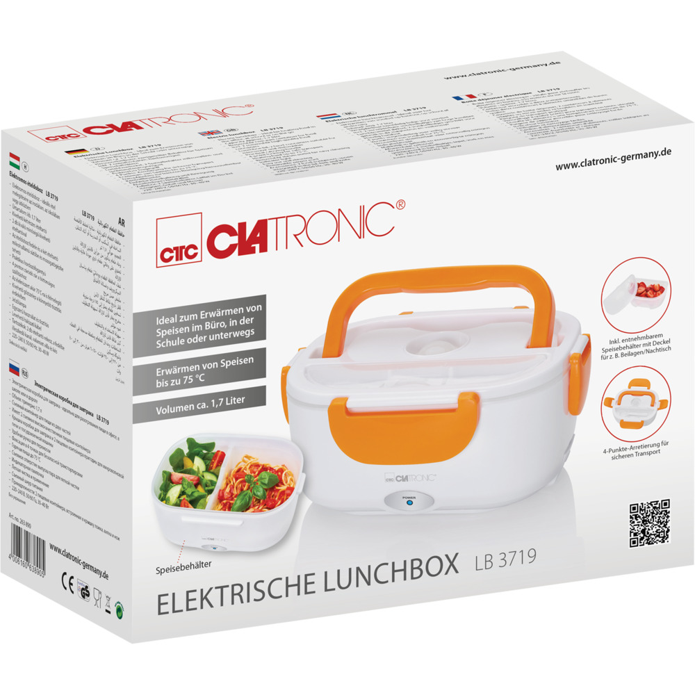 CLATRONIC® Elektrische Lunchbox zum Warmhalten oder Aufwärmen image number 3