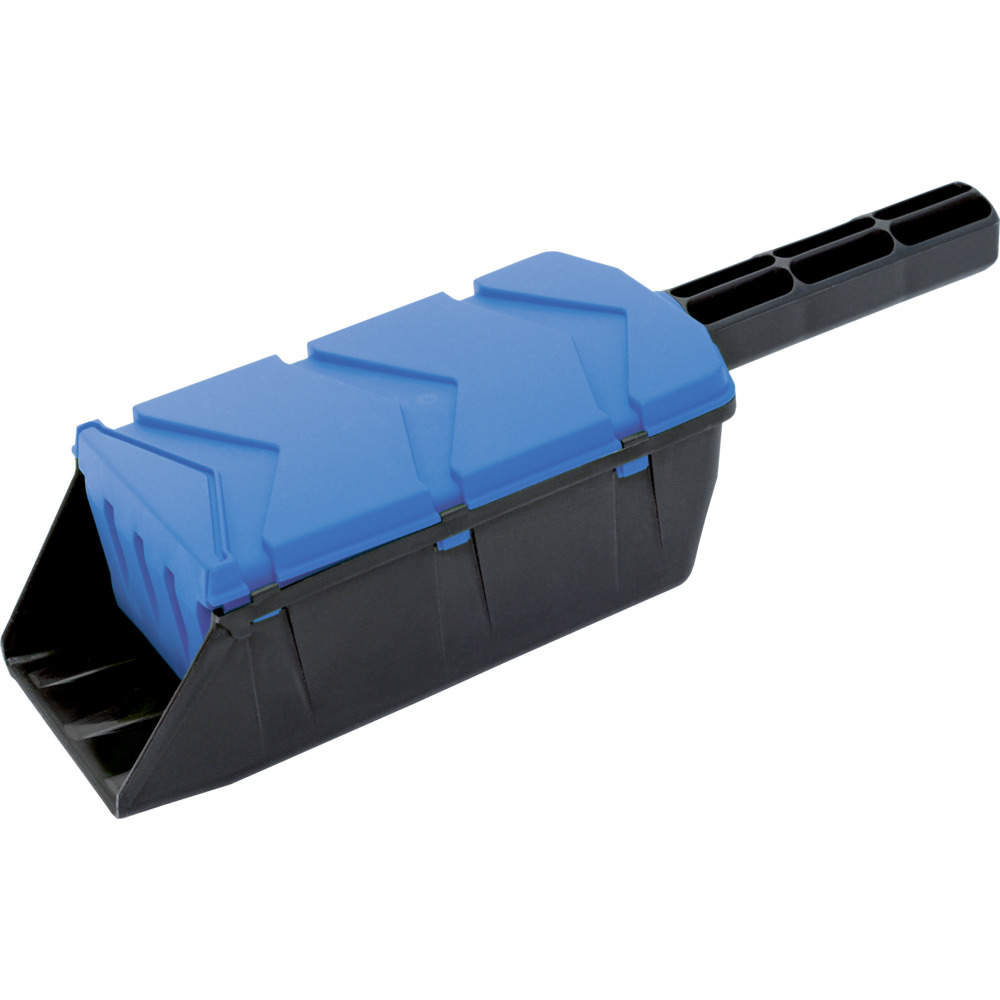 Streusalz Schaufel blau/schwarz aus Kunststoff