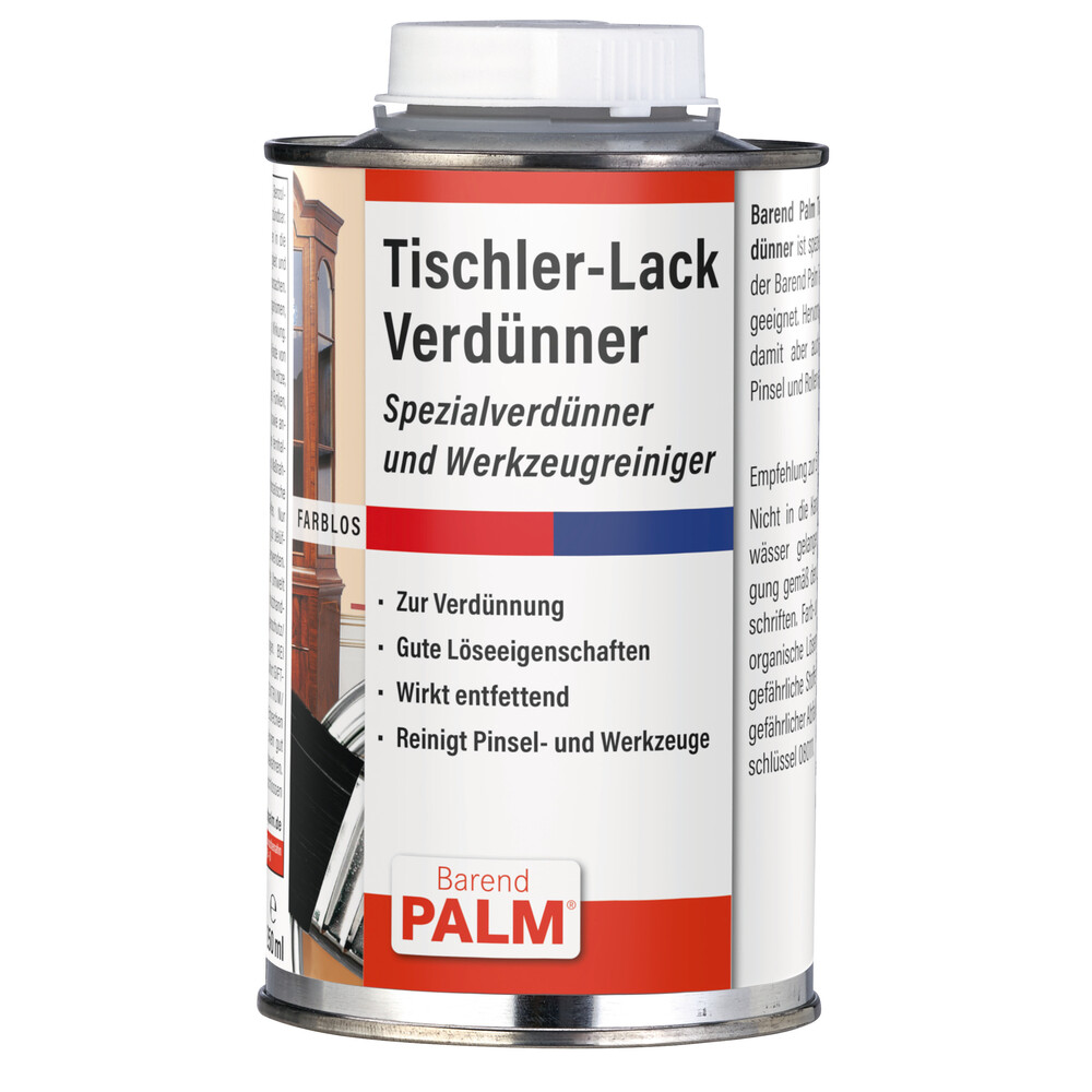 Barend Palm Tischler-Lack Verdünner 250 ml