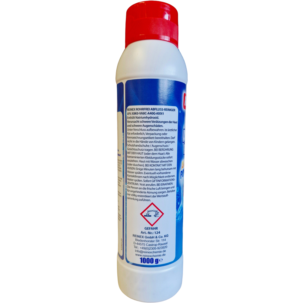 Reinex Rohrfrei 1000 g Rohrreiniger Abflussreiniger image number 2