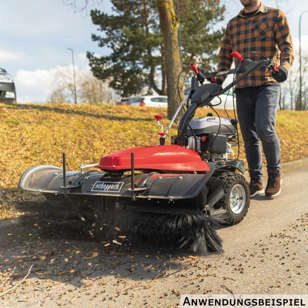 Scheppach Benzin-Kehrmaschine SC2200PE mit Sammelbehälter und Schneeschild image number 11