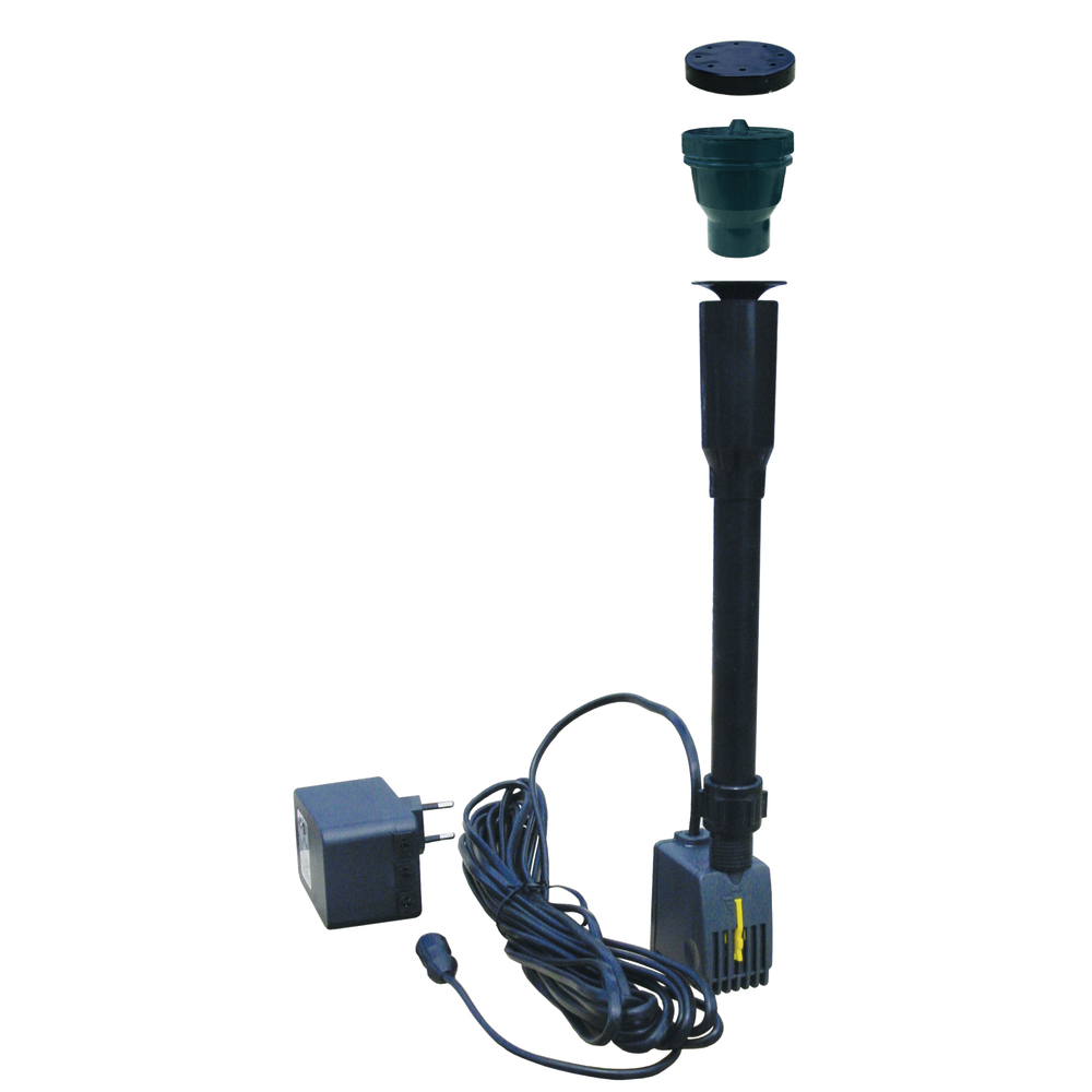 GreenLife Springbrunnenset f&uuml;r Regenspeicher ''Hinkelstein'', granitgrau image number 1