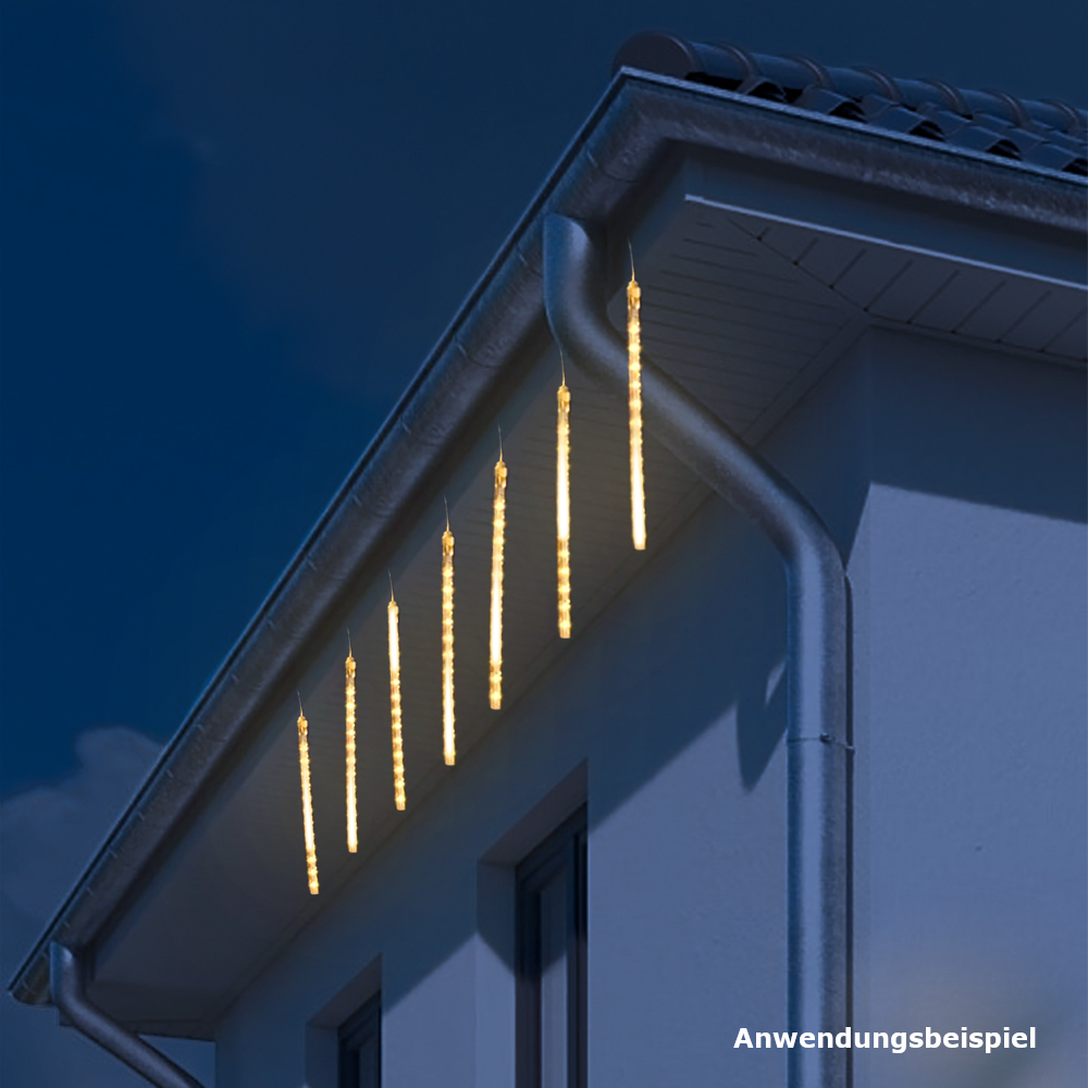 LED-Solar Lichterkette Meteor 192 LED warmweiß image number 0
