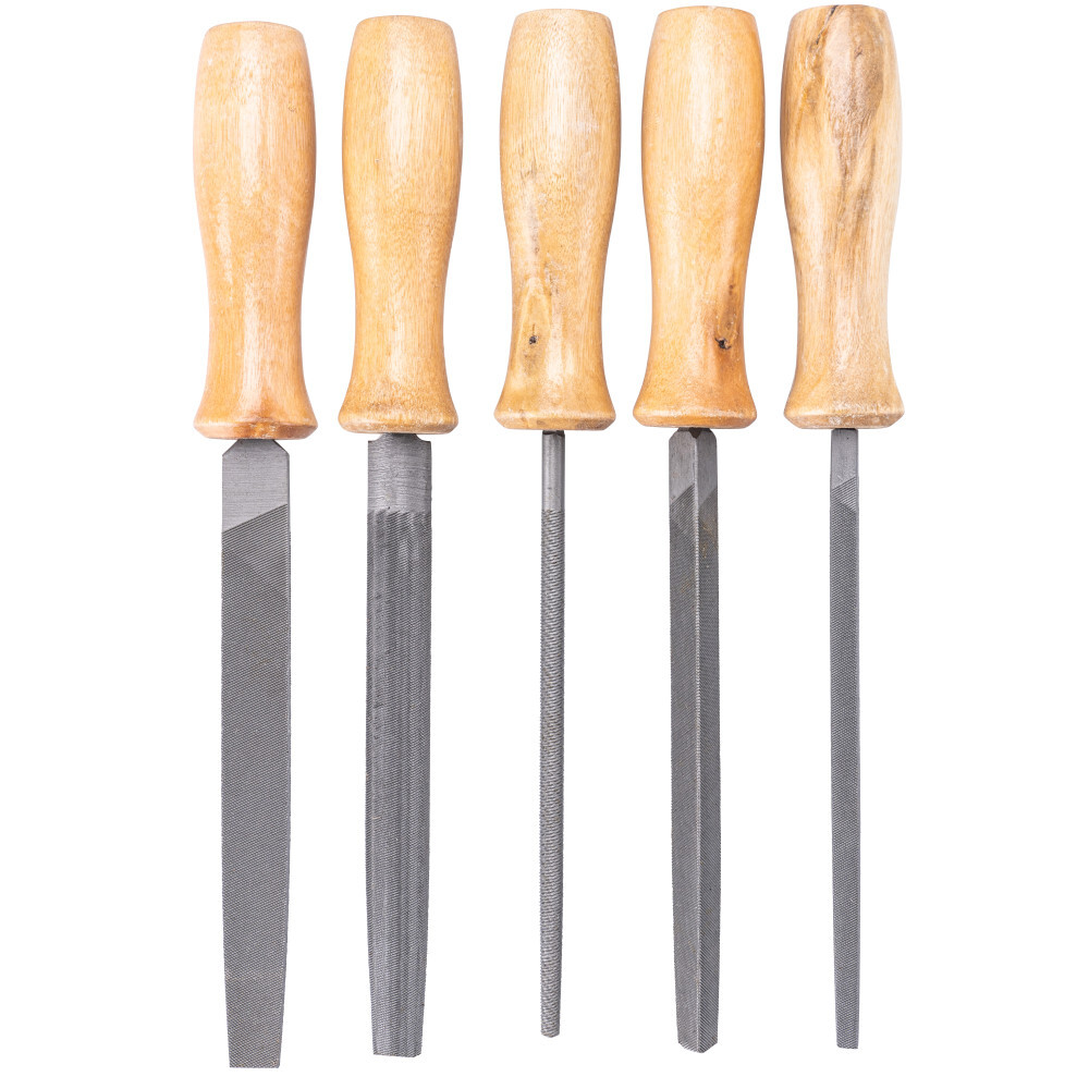 Feilensatz mit Holzgriff 5-teilig 200 mm