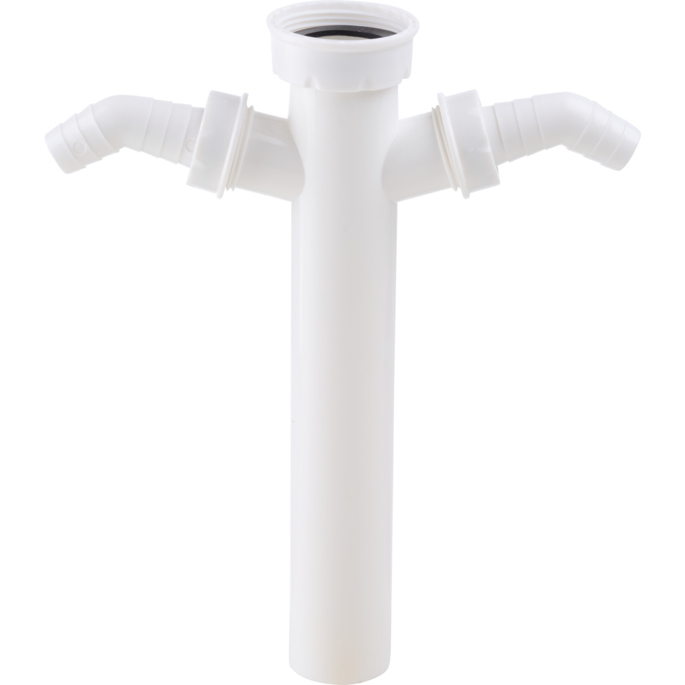 Siphon-Tauchrohr 2x GA ¾"T x 1½", 250 mm lang x 40 mm Ø