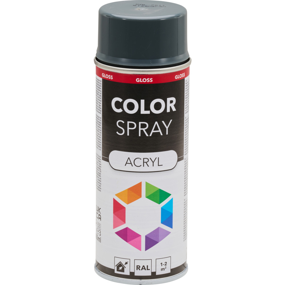 Lackspray 400 ml Acryl RAL7011 eisengrau image number 1