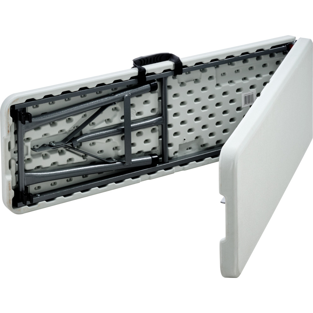 Klappsitzbank 180x28x43,5 cm aus HDPE in Weiß image number 1