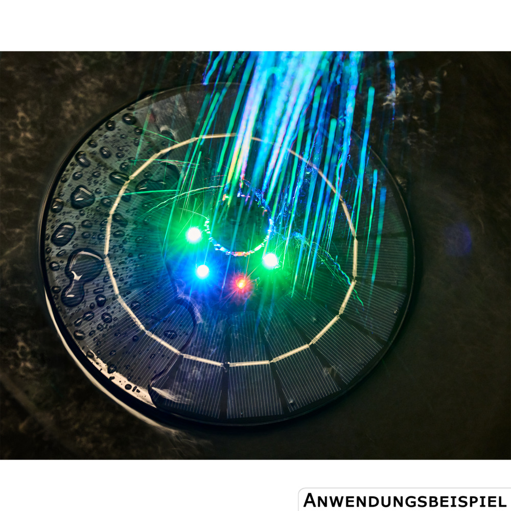 GERMANIA® Solar Springbrunnen mit LED und Rotation image number 4