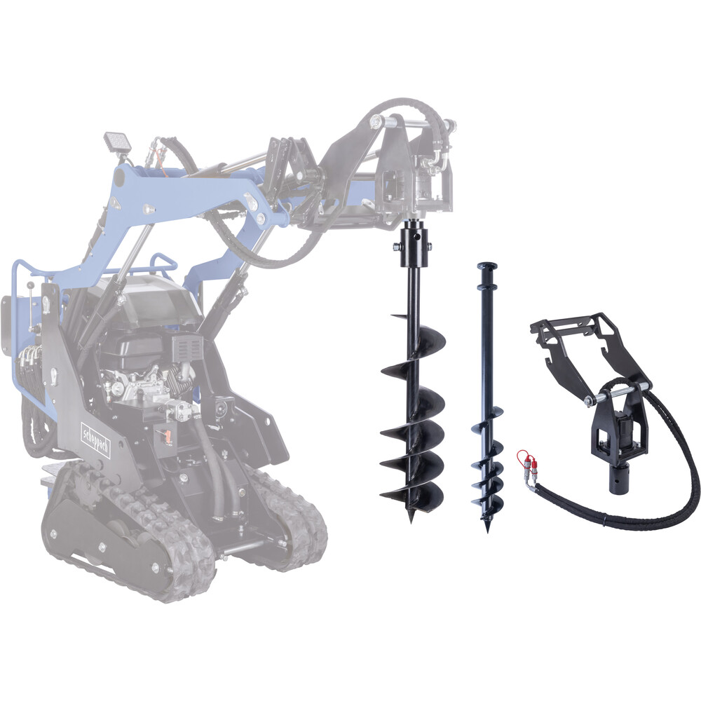 Scheppach Antriebseinheit + 2x Erdbohrer zu&nbsp;Kompaktlader MKL730