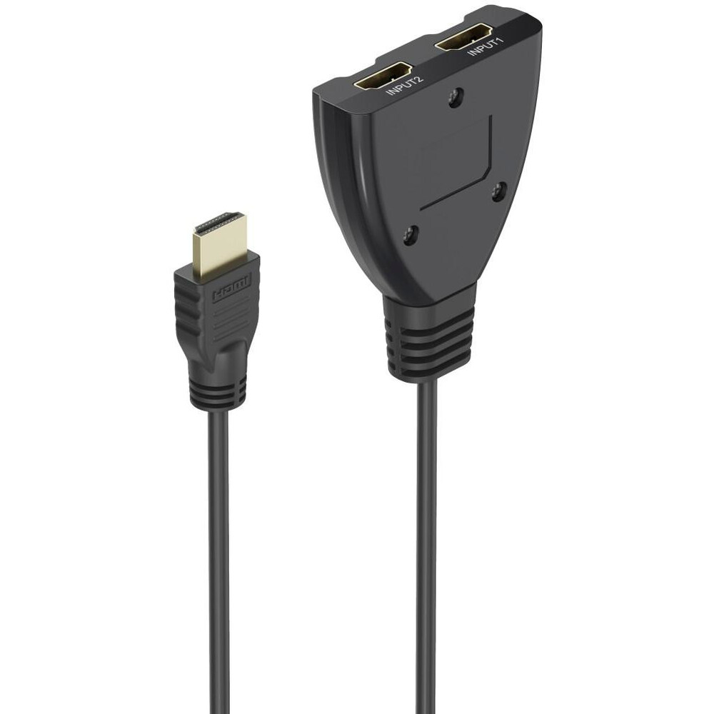 4K HDMI&trade;-Umschalter 2x1 mit HDMI-Stecker auf 2 x HDMI-Buchse image number 1