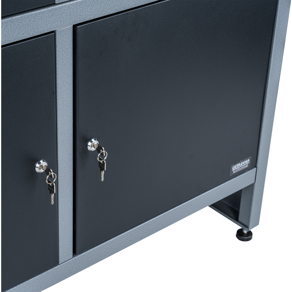 GERMANIA® Werkbank mit Metallgestell und Holz-Arbeitsplatte image number 5