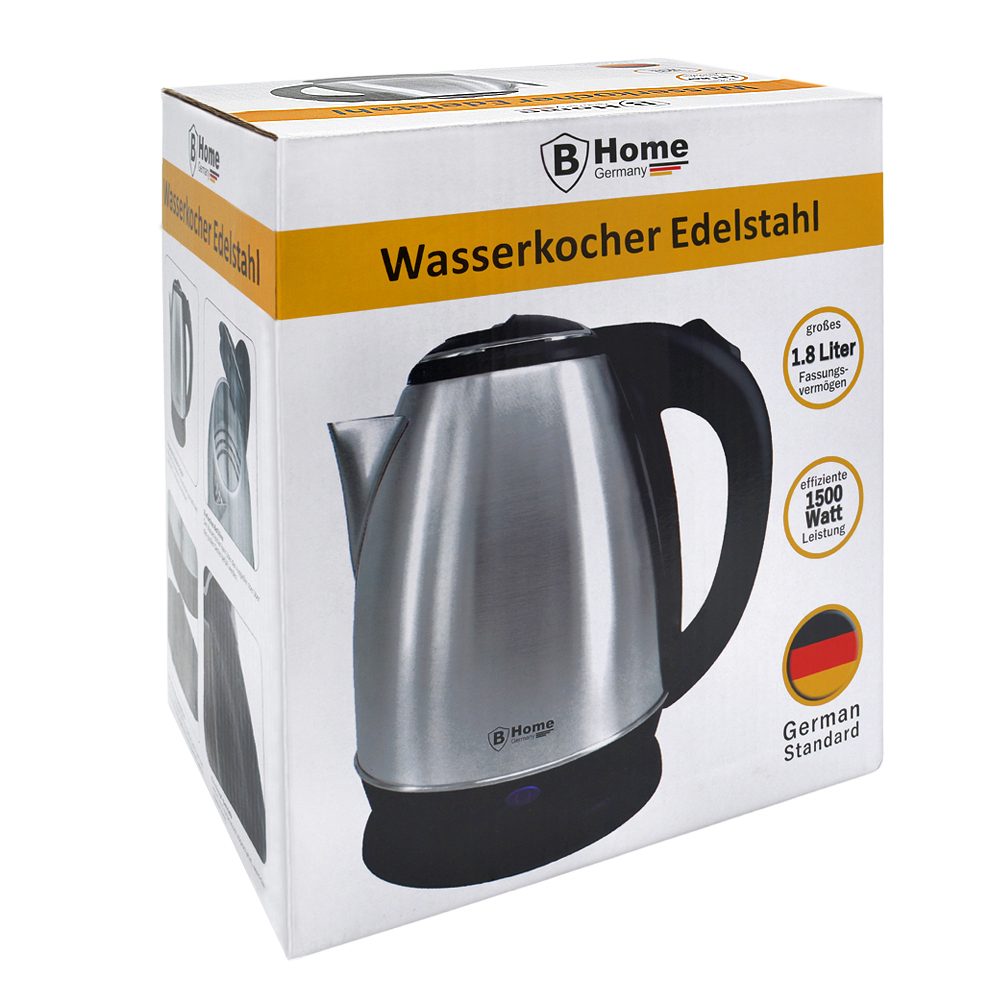 Wasserkocher aus Edelstahl 1,8 Liter 1500 Watt image number 2