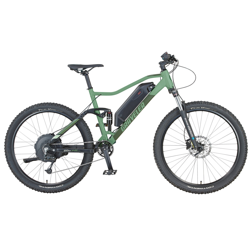 PROPHETE Graveler 22 Fully E-Mountain-Bike 27,5" in Grün image number 1