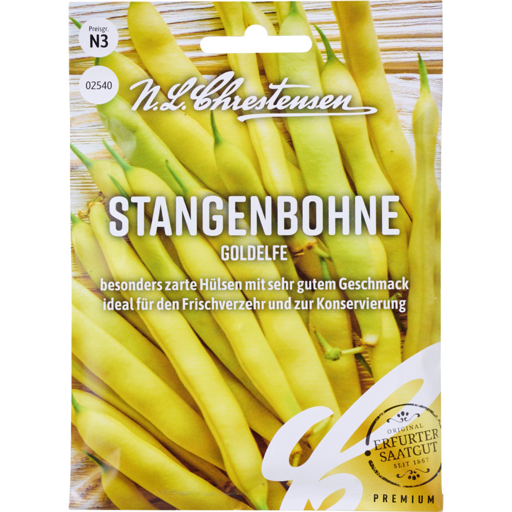 Saatgut Stangenbohne Goldelfe image number 0
