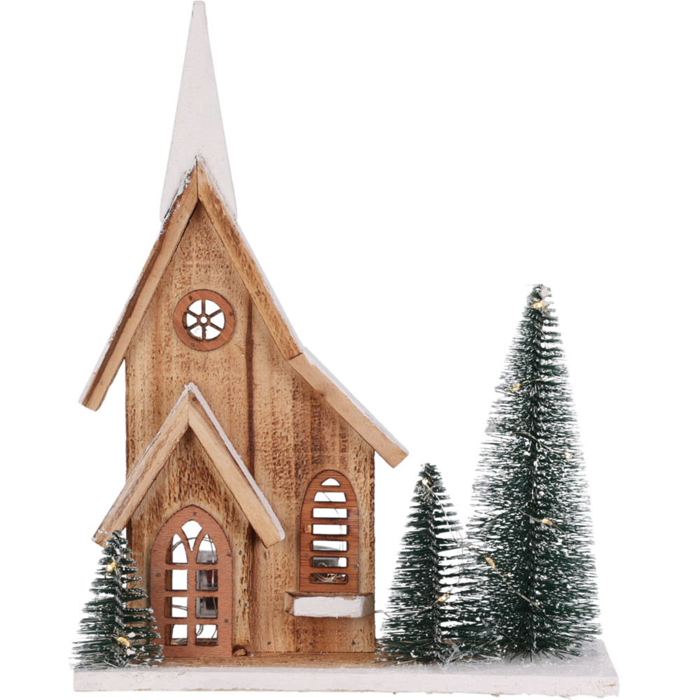 Weihnachtsdeko Haus mit LED 28 x 9 x 34 cm image number 0