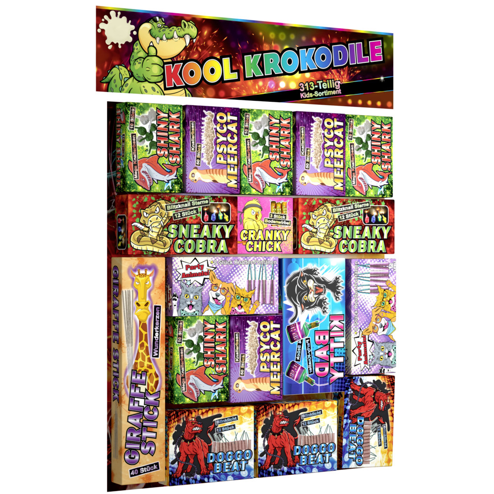 Kool Krokodile Jugendfeuerwerk 313 Teile image number 0