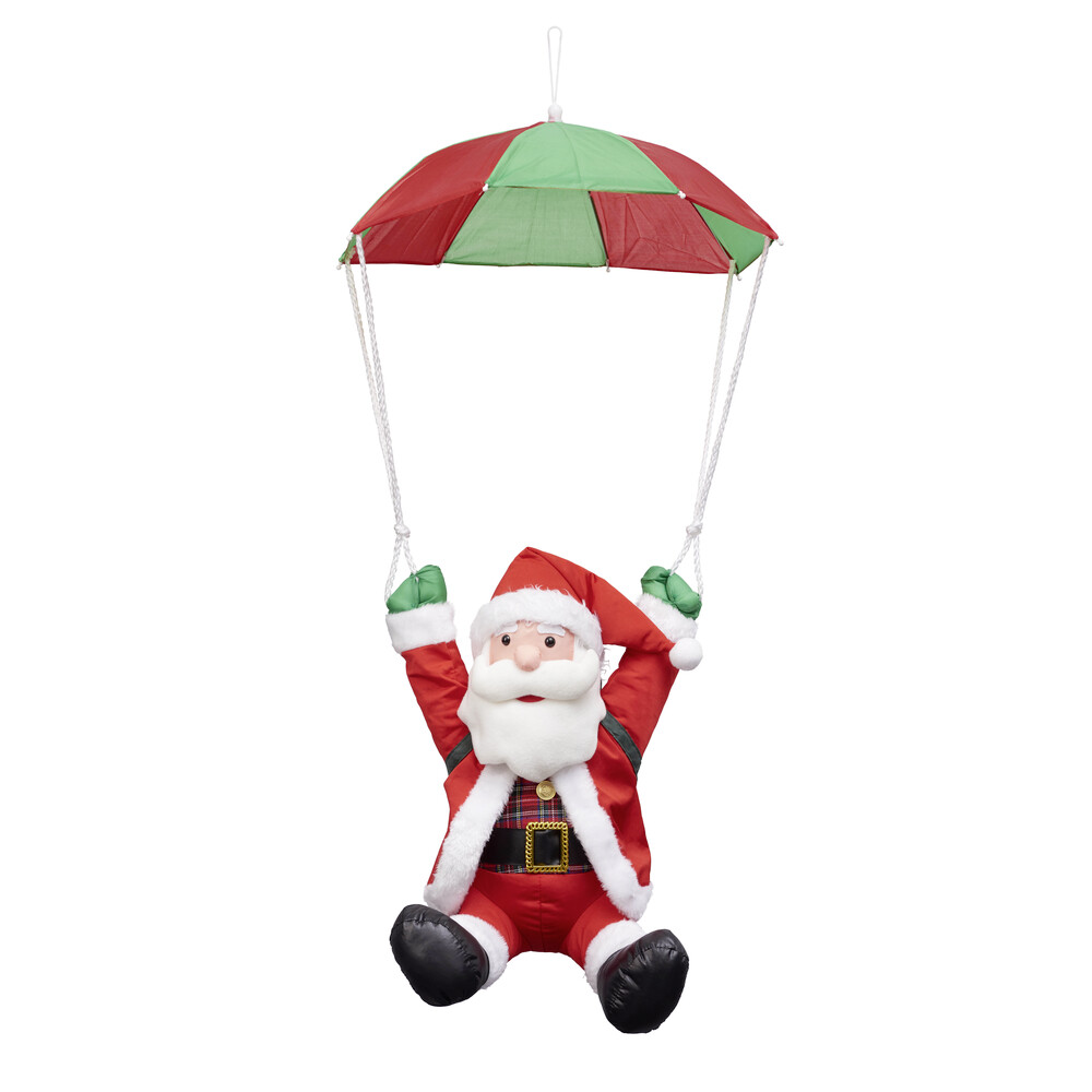 Weihnachtsmann mit LED-Fallschirm 90 cm image number 1