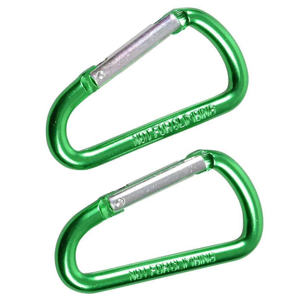 Karabiner 12 x 60 mm Alu 2 Stück grün