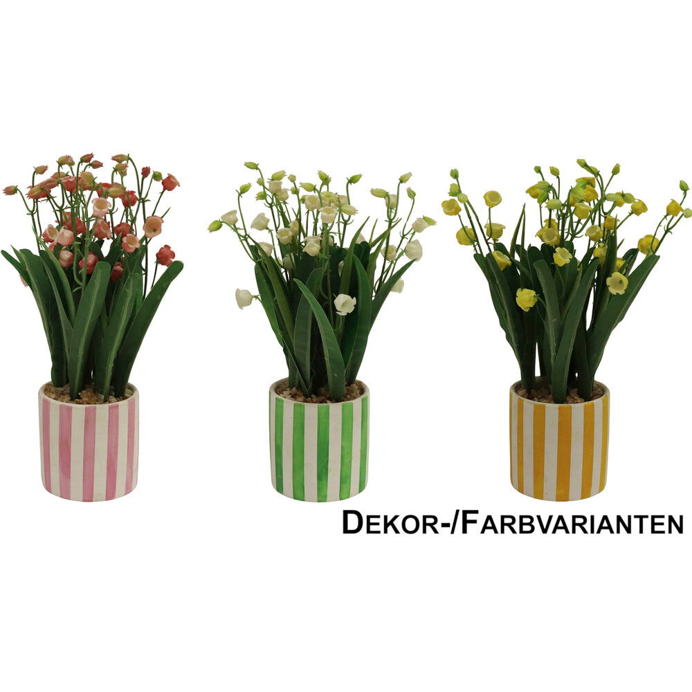 Kunstblume im Topf, 3-fach sortiert image number 0