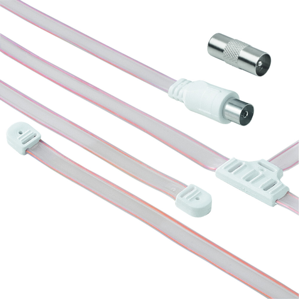 hama® Wurfantenne (Dipole) mit Koax Kupplung, inklusive Adapter