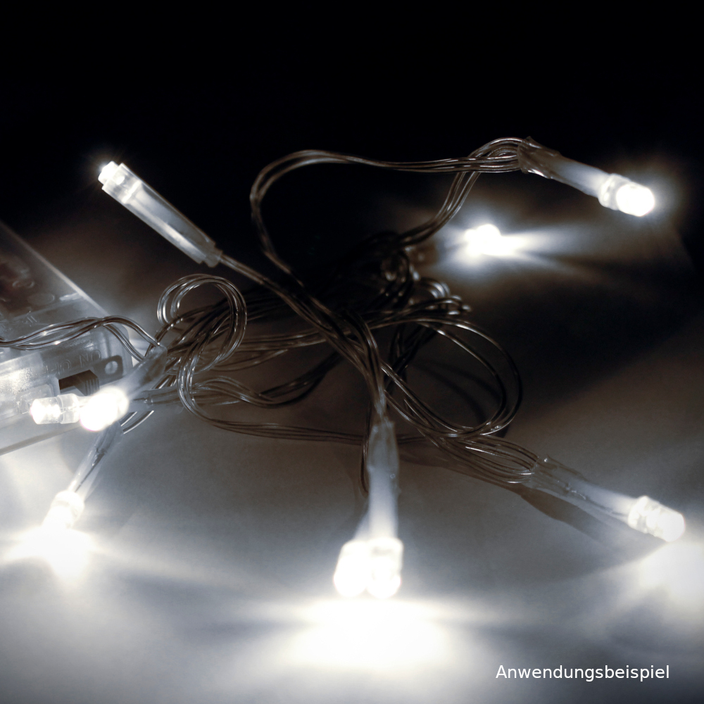 LED Lichterkette mit 20 LEDs kaltweiß image number 1