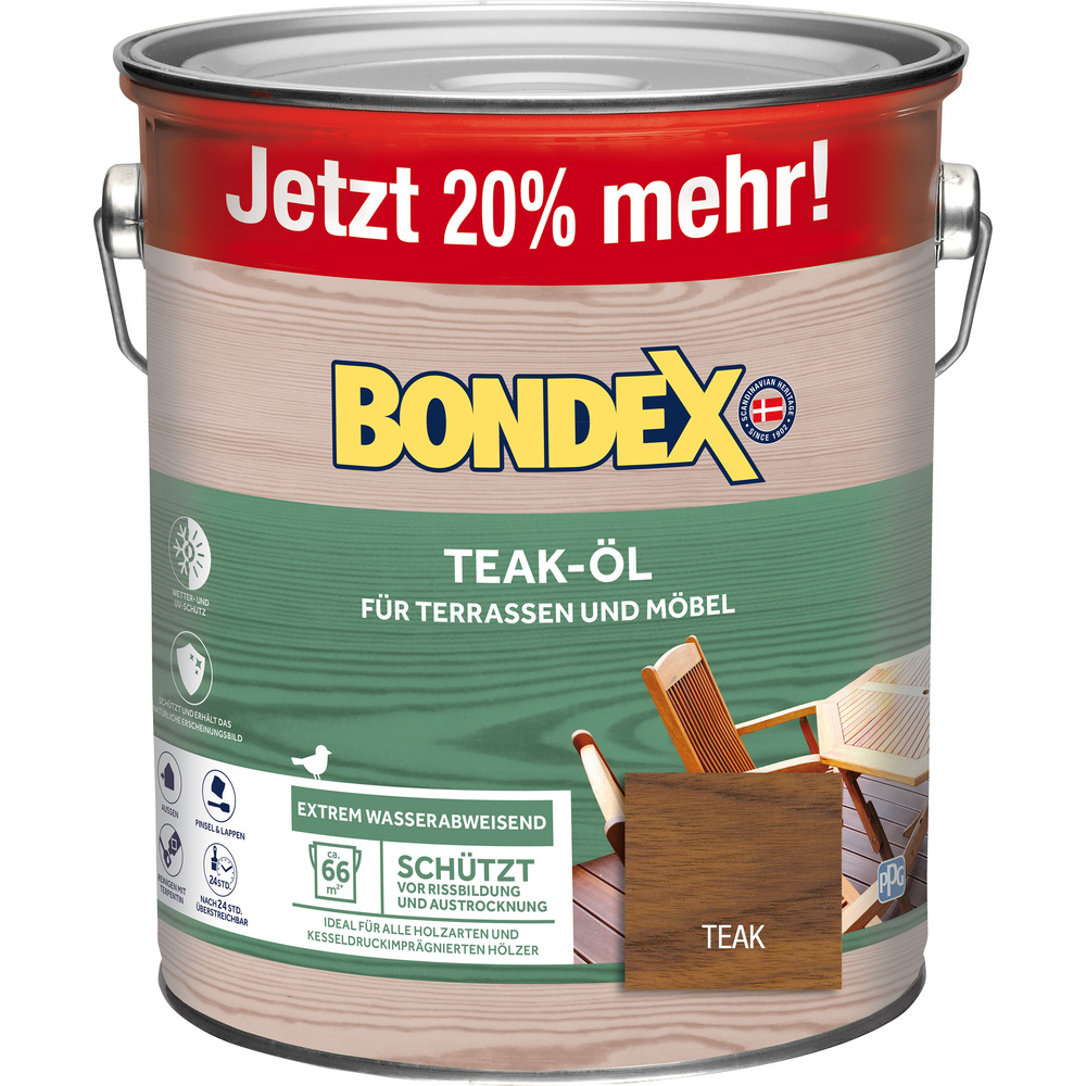 BONDEX Teak-&Ouml;l 3 Liter image number 0